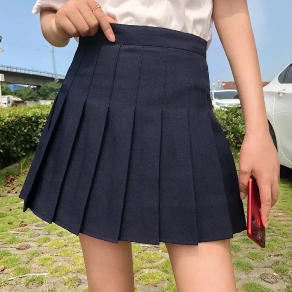 New Blue Large Pleated Tennis Skirt Skort